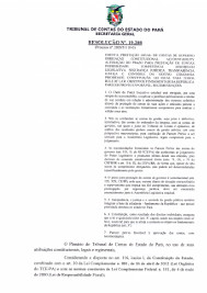 Resoluo que aprova o Parecer Prvio